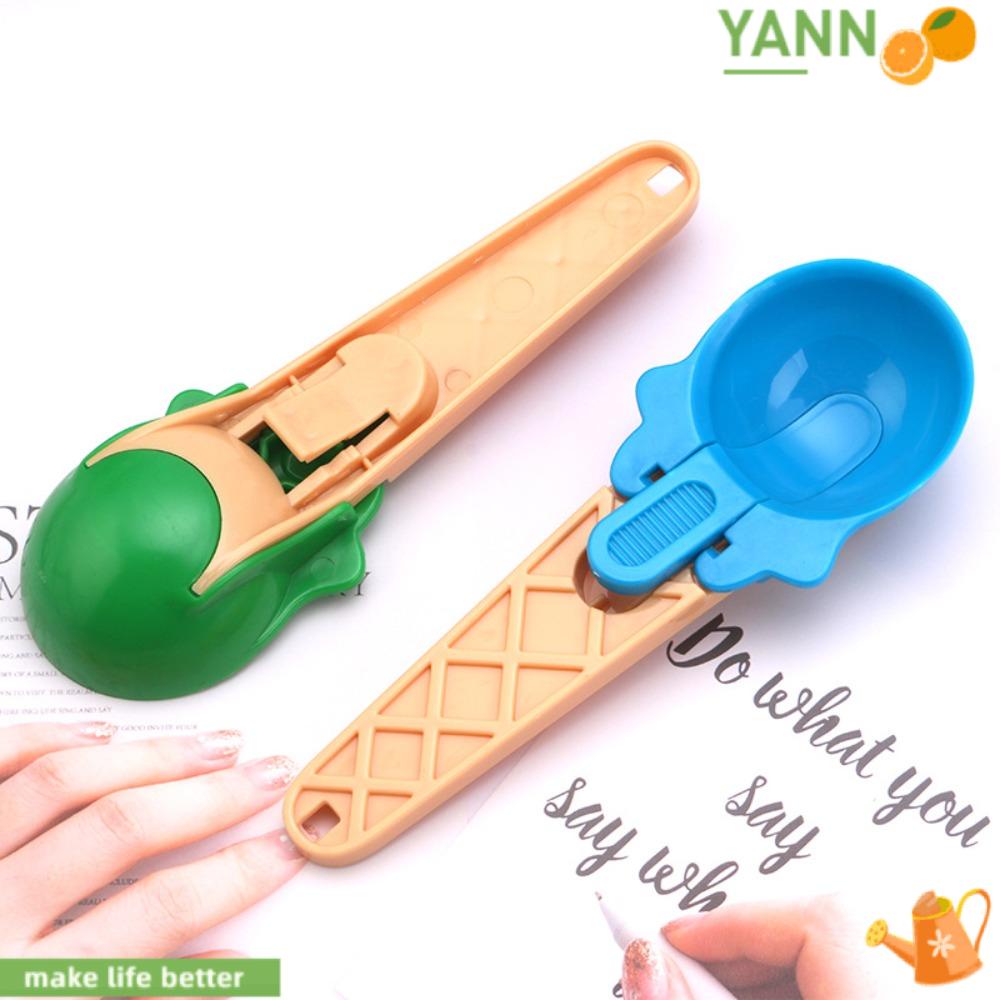 YANN1 Muỗng Múc Kem / Trái Cây Bằng Nhựa Chống Dính Thiết Kế Độc Đáo Tiện Dụng Cho Gia Đ