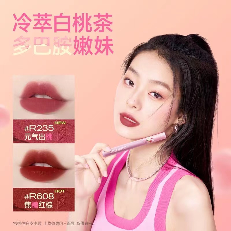 Set 6 Son Kem Lì Colorkey Collage # 23 Thiết Kế Vỏ Son Hình Que Kem Xinh Xắn
