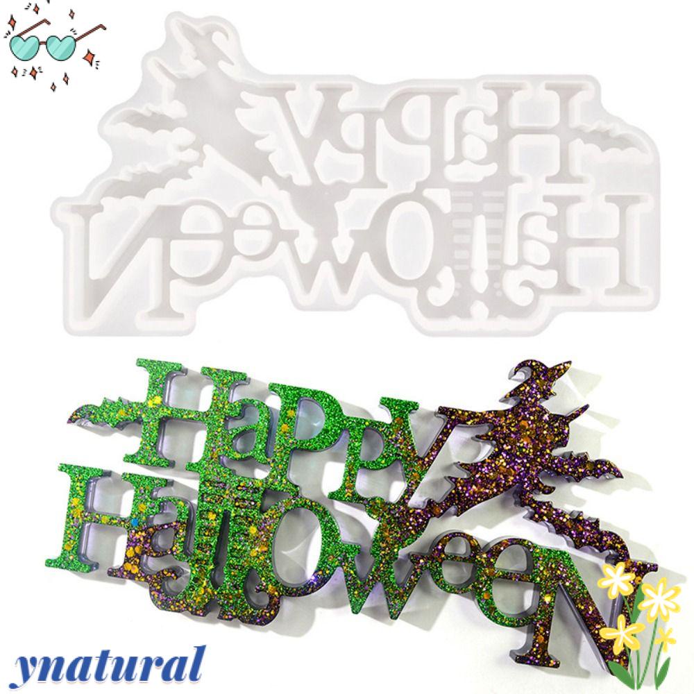 YNATURAL Khuôn Silicone Làm Bánh / Sô Cô La DIY Hình Chữ Cái Trang Trí Halloween