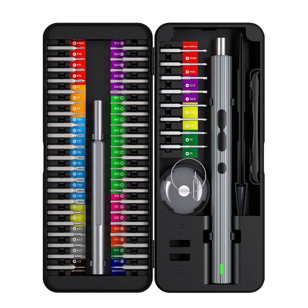 Bộ Tua Vít Điện Tử Tự Động 58 Trong 1 ZIQQUCU Có Đèn Led Chuyên Dụng Sửa Chữa Điện Thoại Laptop Đồng Hồ