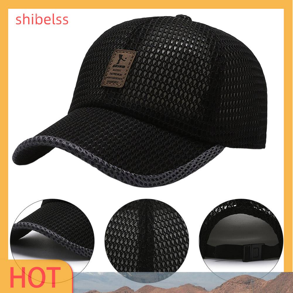 Mũ Lưỡi Trai Phối Lưới Thoáng Khí Thời Trang Mùa Hè Cho Nam Và Nữ