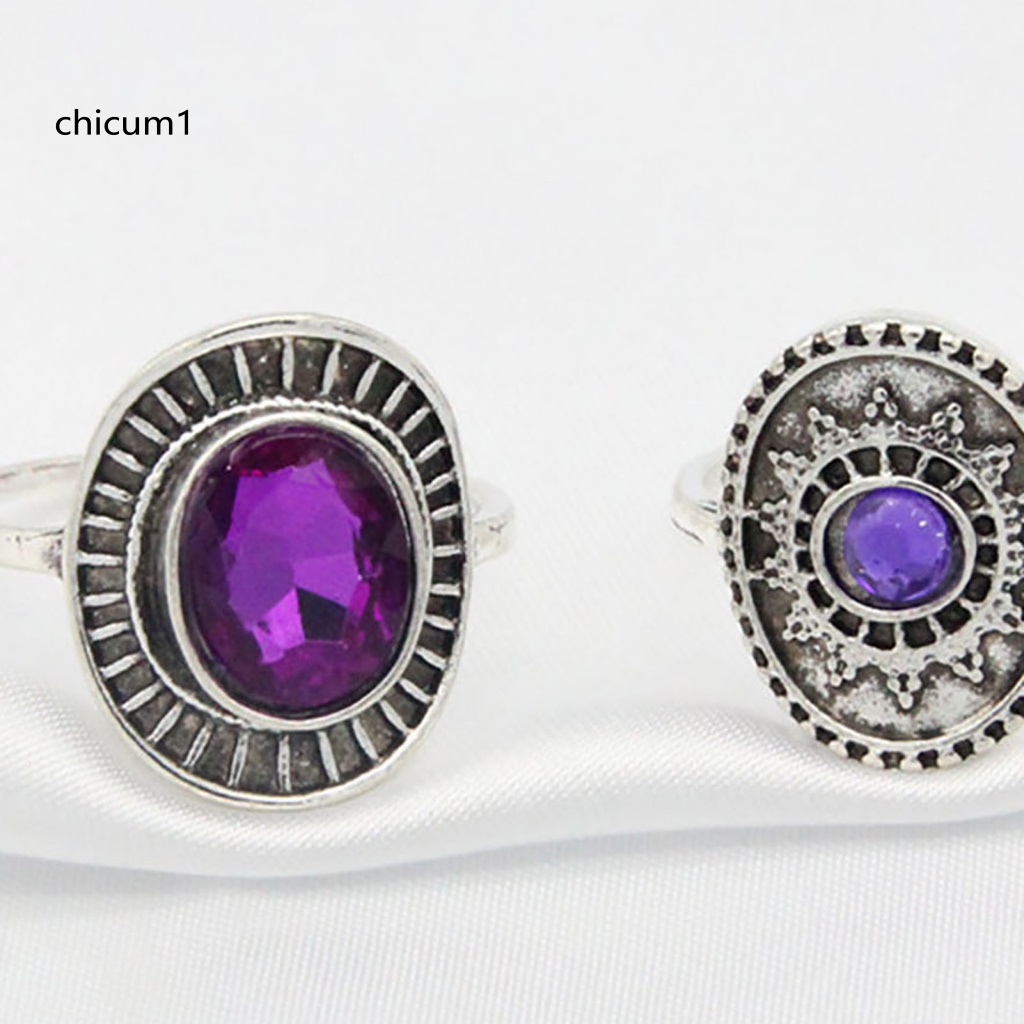 Set 9 Nhẫn Đeo Khớp Ngón Tay Phong Cách Bohemia