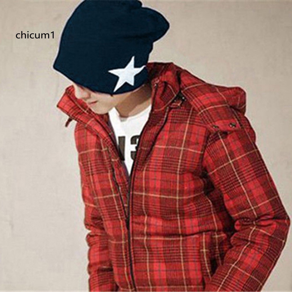 Mũ Len Dệt Kim Họa Tiết Ngôi Sao Thời Trang Mùa Đông Cho Nam Và Nữ