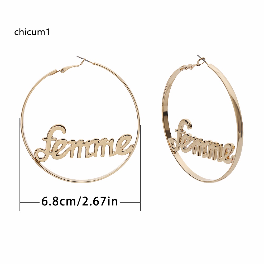 Khuyên Tai Nữ Trang Dáng Tròn Tạo Hình Độc Đáo