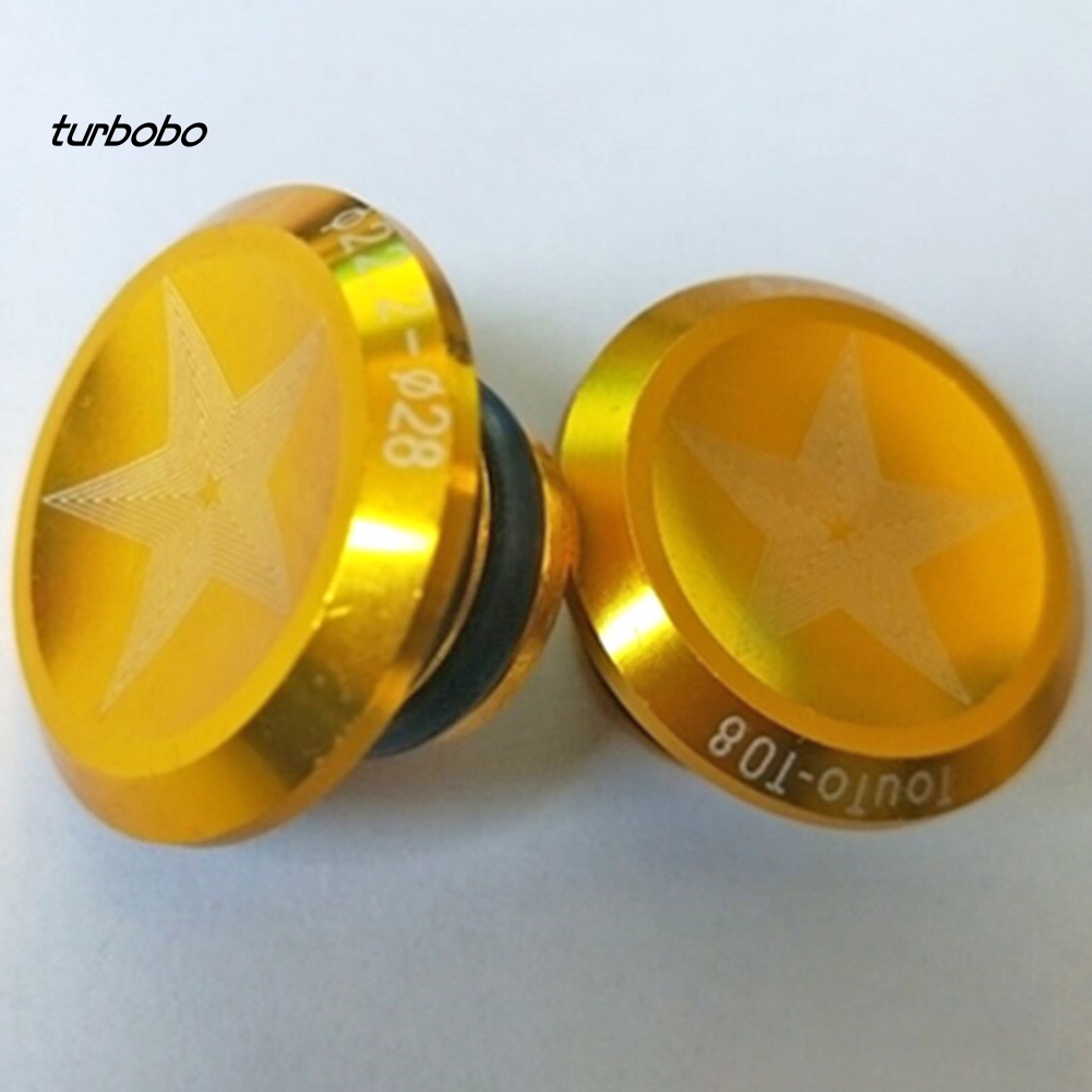 Set 2 Nút Gắn Tay Lái Xe Đạp Leo Núi Bằng Hợp Kim Nhôm Cao Cấp