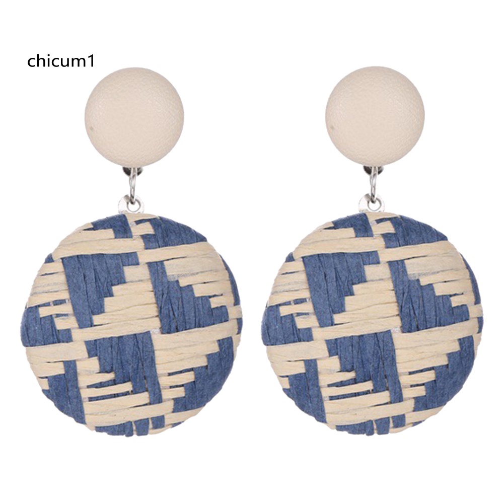 Khuyên Tai Nữ Trang Dáng Tròn Phong Cách Bohemian