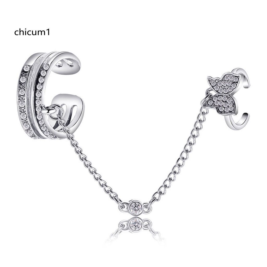 Nhẫn Hở Hợp Kim Hình Bướm Lấp Lánh Thời Trang Thích Hợp Làm Quà Tặng