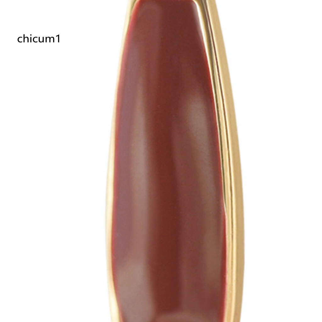 1 Đôi Bông Tai Dạng Kẹp Mạ Bóng Cao Hình Học Quyến Rũ Cho Nữ