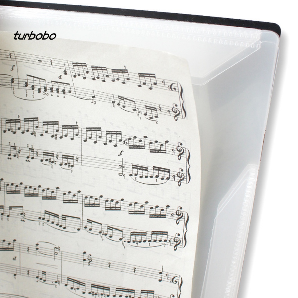 Bìa Đựng Bản Nhạc Khổ A4 2 Mặt Chống Phản Quang 20 Trang