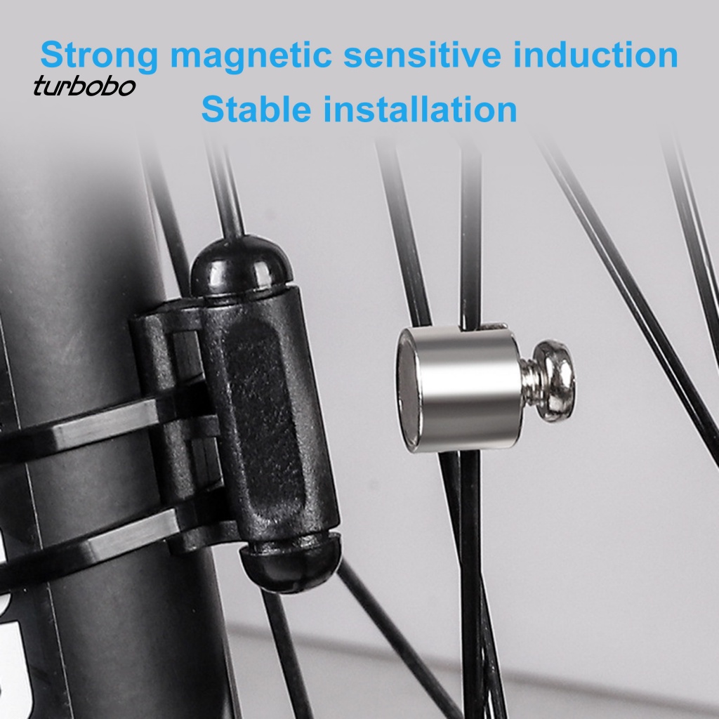 Turbobo Đồng Hồ Bấm Giờ Bằng Kim Loại Khối Lượng Nhẹ Có Nam Châm Hút Mạnh Chống Mài Mòn Cho Xe Đạp