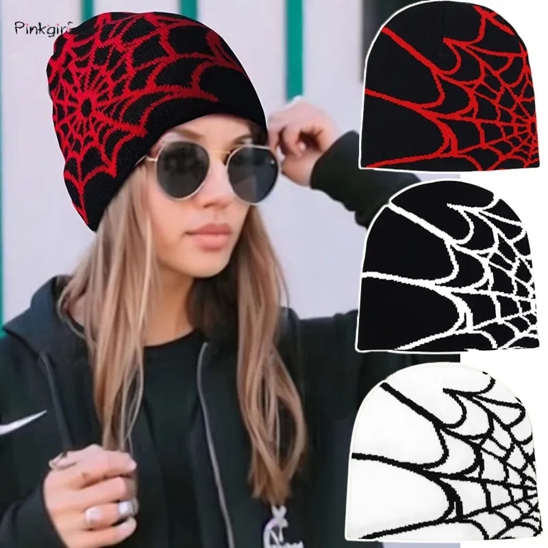 Mũ Beanie Dệt Kim Mềm Mại Co Giãn Thoải Mái Chống Lạnh Phong Cách Punk Gothic Hip Hop Giản Dị Dành Cho Nam Và Nữ