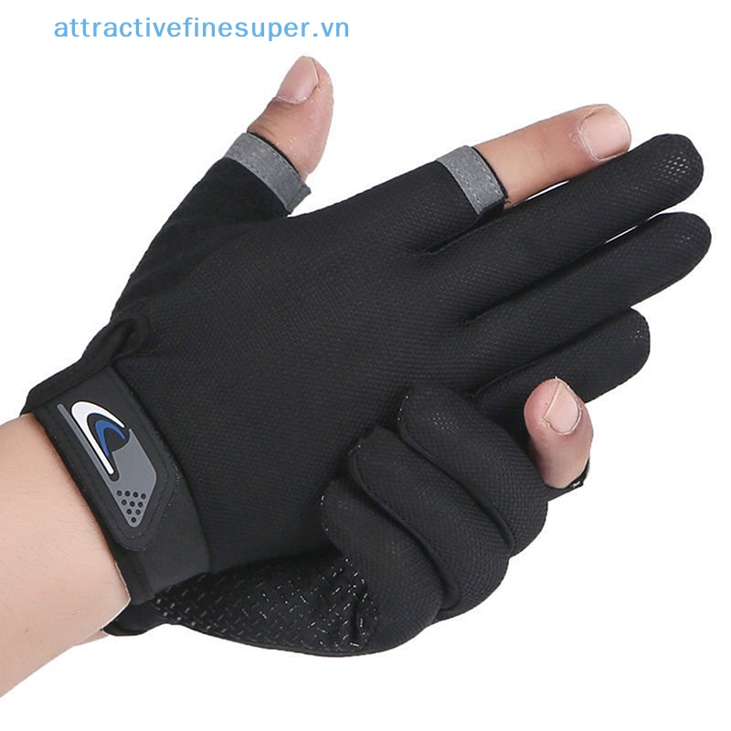 Afs Găng Tay Câu Cá Hai Ngón Chống Nắng Chống Trượt Thoáng Khí Có Thể Chạm Màn Hình Cảm Ứng Cho Nam Nữ