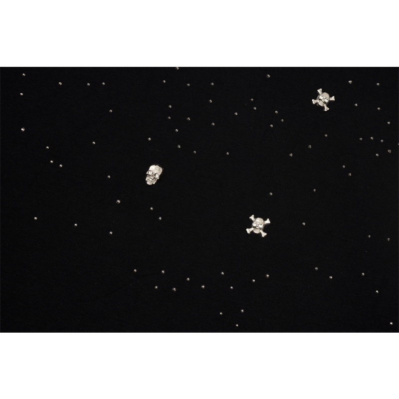 M-m-áo Thun Tay Ngắn Cổ Tròn Họa Tiết Đầu Lâu Bầu Trời Đầy Sao Thời Trang Xu Hướng R78Wy