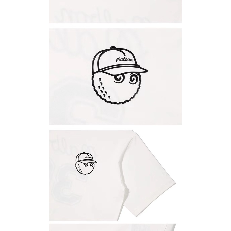 Áo Thun Thể Thao Đánh Golf Malbon Bằng Cotton Thoáng Khí Tay Ngắn Thời Trang Mùa Hè Hàng Mới Dành Cho Nam Và Nữ