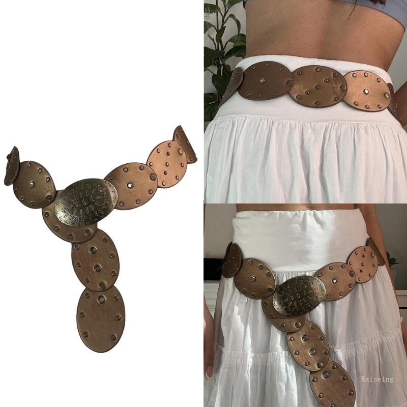 Thắt Lưng Khóa Kim Loại Phong Cách Punk Cá Tính Cho Nữ