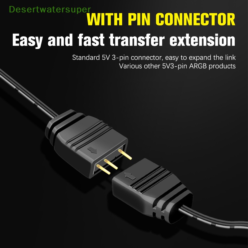 Cáp Chia Cổng 5V 3Pin 1 Sang 2 1 Thành 4 33.5cm ARGB Thông Dụng