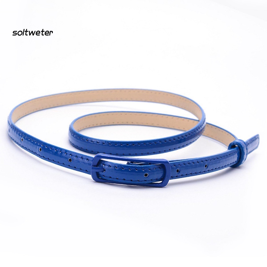 Thắt Lưng Giả Da Bản Nhỏ Điều Chỉnh Được Thời Trang Cho Nữ