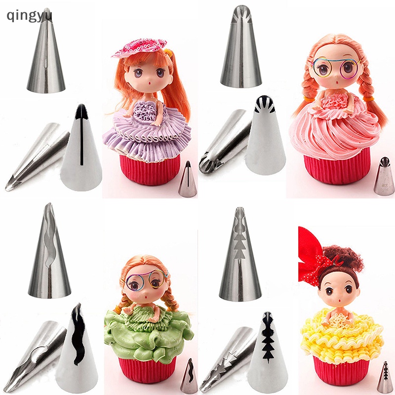 Bộ 7 Đuôi Bắt Bông Bằng Thép Không Gỉ Phong Cách Hàn Quốc Mới Cho Búp Bê Bobbi Set 7 Đuôi Bắt Bông Kem Bằng Thép Không Gỉ