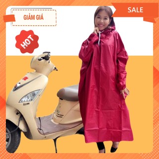 ÁO MƯA BIT TRÙM CHO NAM VÀ NỮ VẢI DA CÁ