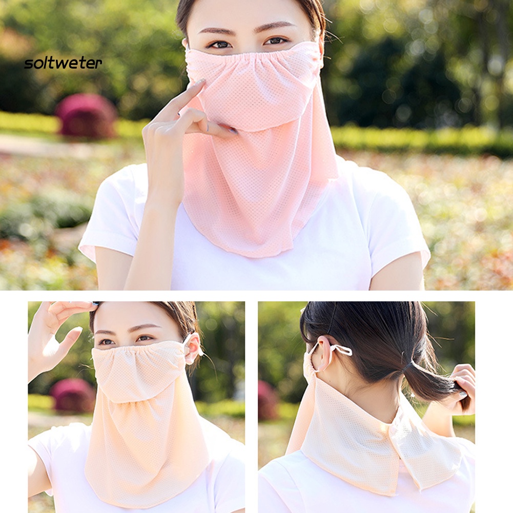 Khăn Choàng Cổ Che Mặt Chống Tia UV Thoáng Khí Thời Trang Cho Nữ