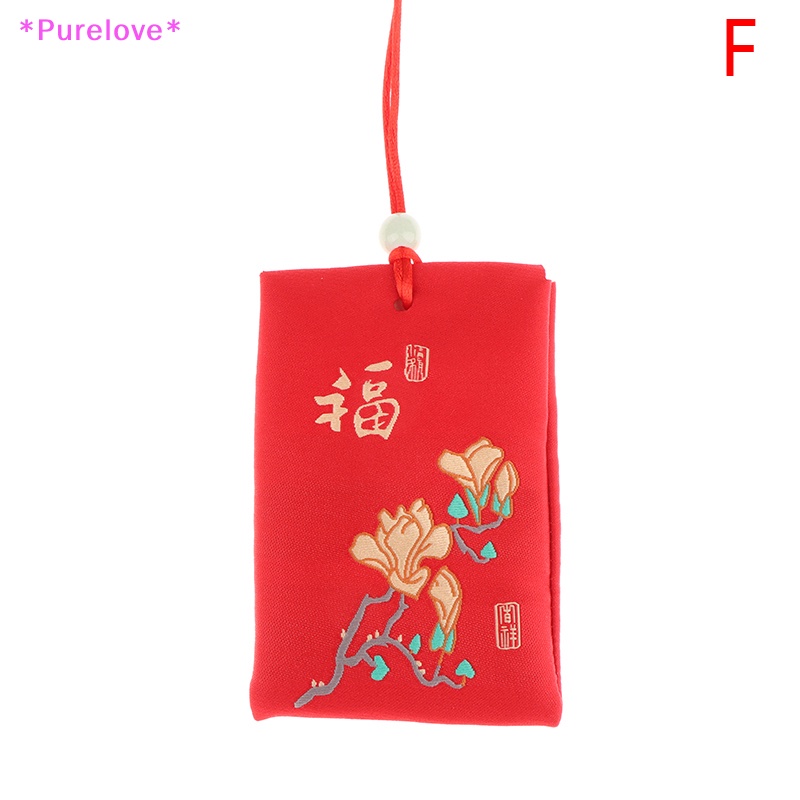 Túi Cầu Nguyện May Mắn Thêu Họa Tiết Xinh Xắn Trang Trí Xe Hơi Mới