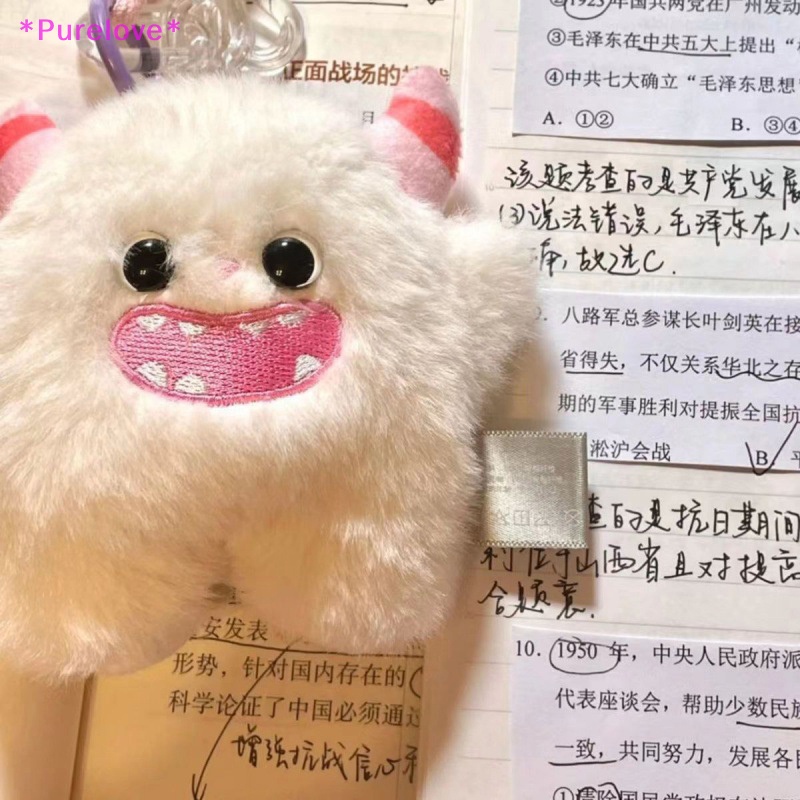 Búp Bê Nhồi Bông Hình Quái Vật Hoạt Hình Trang Trí Ba Lô / Móc Khóa Mới