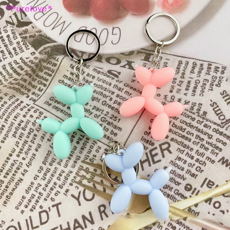 Móc Khóa Cao Su Mềm Hình Chú Chó Đáng Yêu Thời Trang Mới