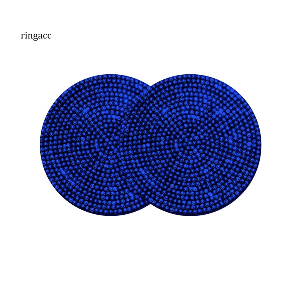 Rga Đế Lót Ly Hình Tròn Đính Đá Chống Trầy Chịu Nhiệt Dùng Hàng Ngày Cho Xe Hơi