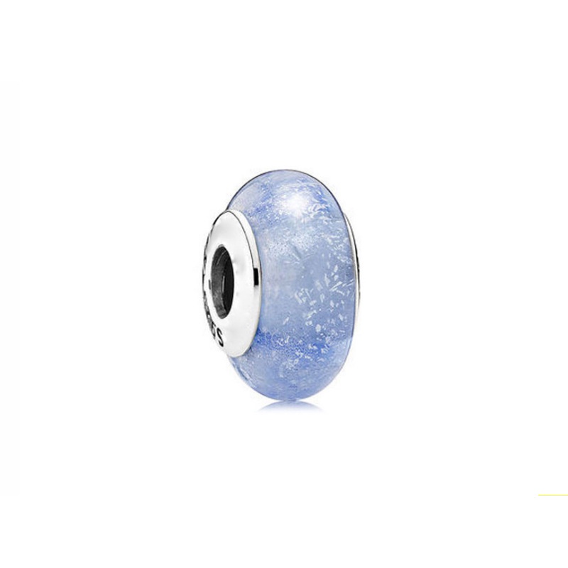 DISNEY Hạt Xâu Chuỗi 925Pandora Murano Hình Trái Tim Màu Cầu Vồng Bằng Thủy Tinh Mạ Bạc 925 Dùng Làm Trang Sức