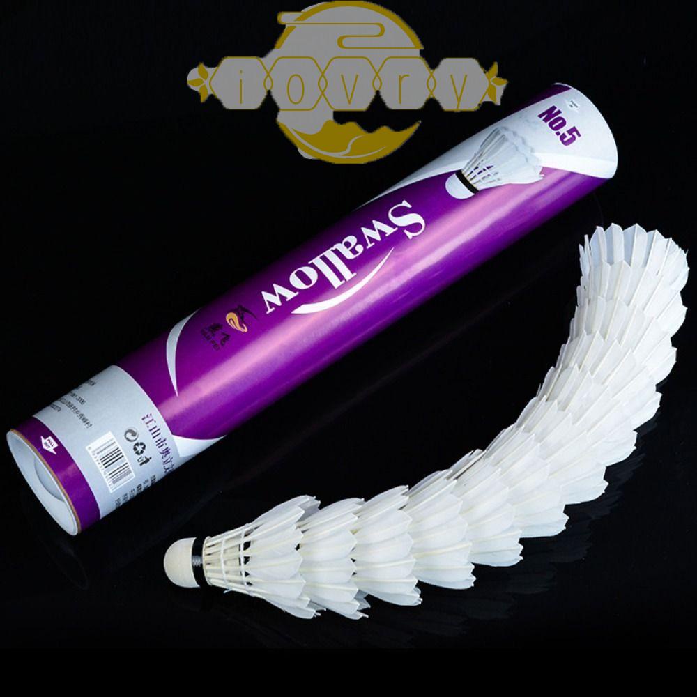 IVORY Set 12 Quả Cầu Lông Chất Liệu Bền Gọn Nhẹ Chuyên Nghiệp