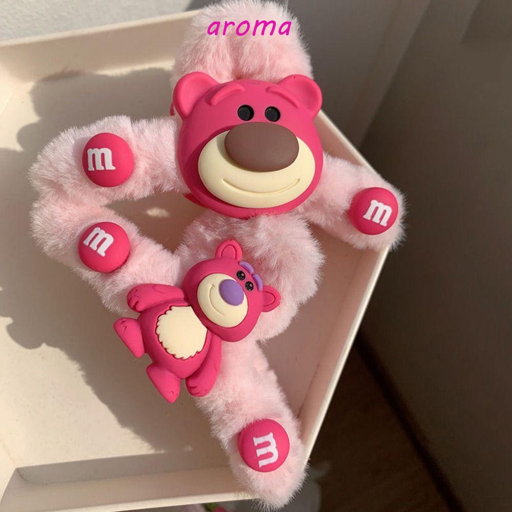 AROMA Kẹp Tóc Càng Cua Lớn Hình Gấu / Dâu Tây Thời Trang Cho Nữ