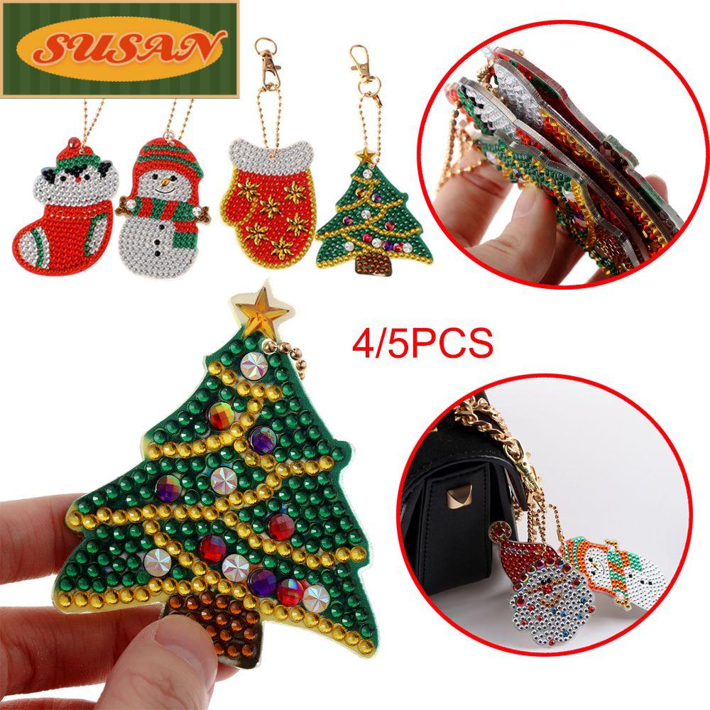 SUSANS Set 4 / 5 Móc Khóa Trang Trí Giáng Sinh