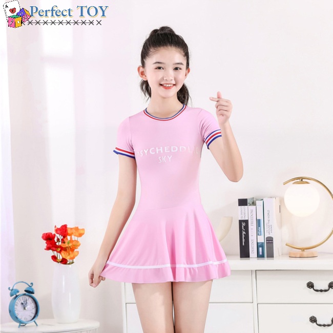 Bộ Đồ Bơi 2 Mảnh Áo Tay Ngắn + Quần Đùi Bơi Thời Trang Cho Nữ