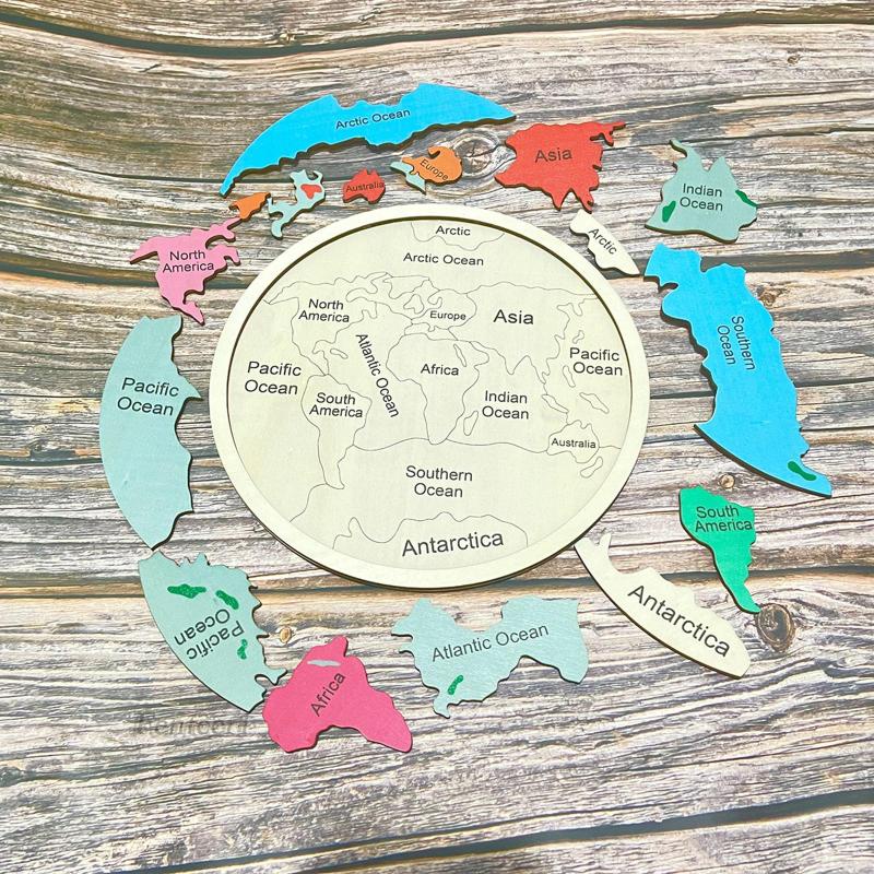 Đồ chơi trẻ em Xếp Hình Bằng Gỗ Theo Phương Pháp Montessori Làm Quà Sinh Nhật Cho Bé