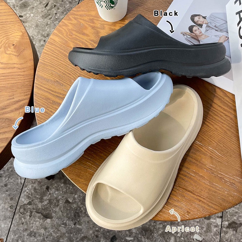 Muchao Dép Sandal Đế Bằng Dày Dặn Thắt Nơ Xinh Xắn Thời Trang Cho Nữ