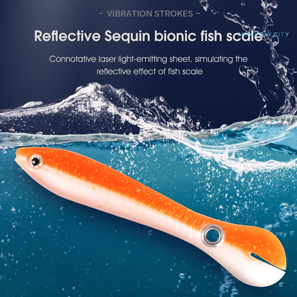 Set 5 Mồi Giả Nhử Cá 10cm 6g Bằng Nhựa Gắn Kèm Móc Câu Tiện Dụng