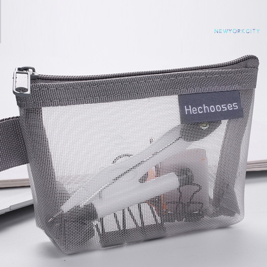 Ví Đựng Bút Bằng Nilon Phối Lưới Sức Chứa Lớn Siêu Nhẹ Có Thể Gấp Gọn Tiện Dụng