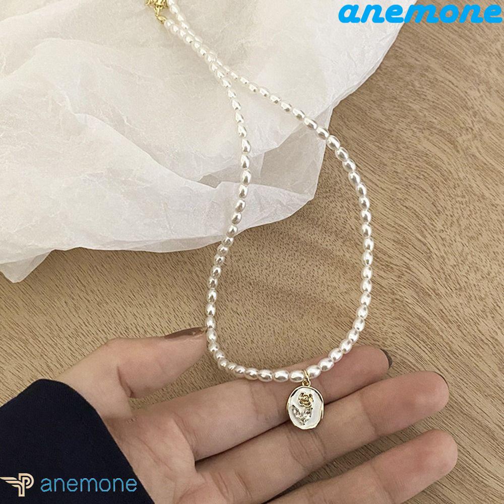 ANEMONE Vòng Cổ Choker Bằng Hợp Kim Y2k Phong Cách Hàn Quốc Thanh Lịch Thích Hợp Làm Quà Sinh Nhật