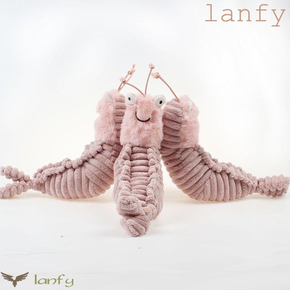 LANFY Đồ chơi nhồi bông Hình Tôm Hoạt Hình 22cm Cho Bé