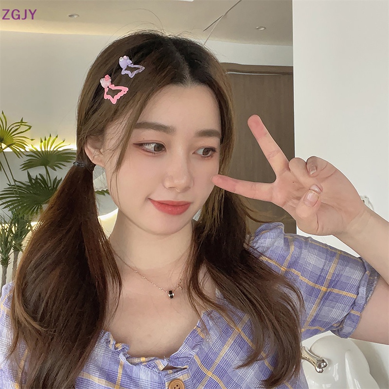 Kẹp Tóc Hình Bướm Bằng Kim Loại Đơn Giản Cho Bé Gái Mới