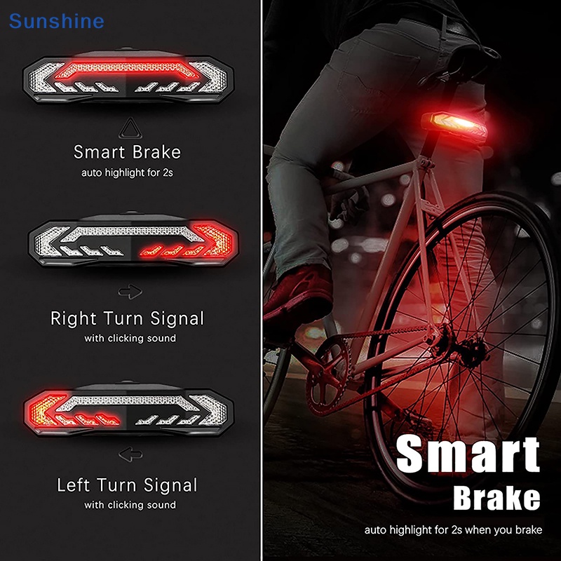 Đèn Xi Nhan Báo Động Chống Thấm Nước Có Thể Sạc Lại Cho Xe Đạp