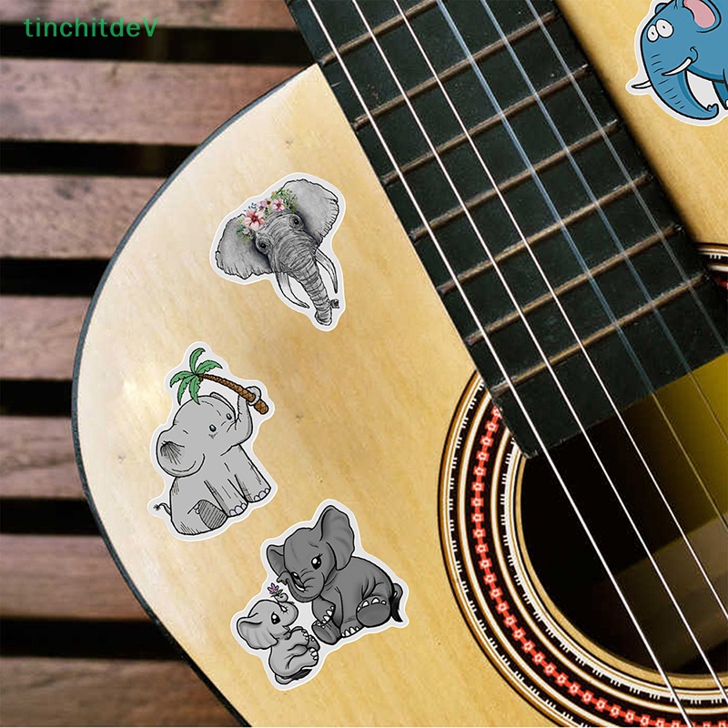 Miếng Dán Graffiti Hình Voi Hoạt Hình Trang Trí Ván Trượt / Guitar / Sổ Tay