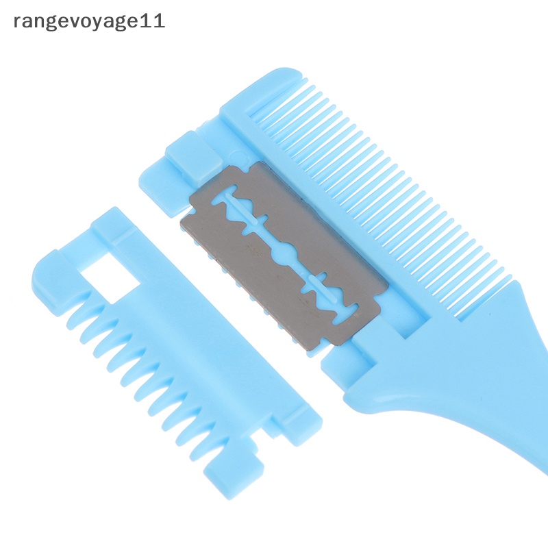 Lược Chải Tóc Hai Mặt Thiết Kế Mỏng Kèm Lưỡi Dao Tiện Dụng DIY