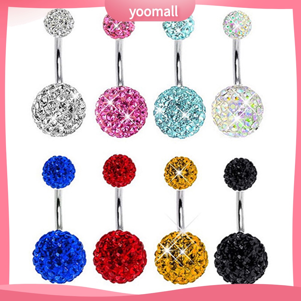 Khuyên Rốn Dạng Thanh Tạ Đính Đá Thời Trang Cho Nữ