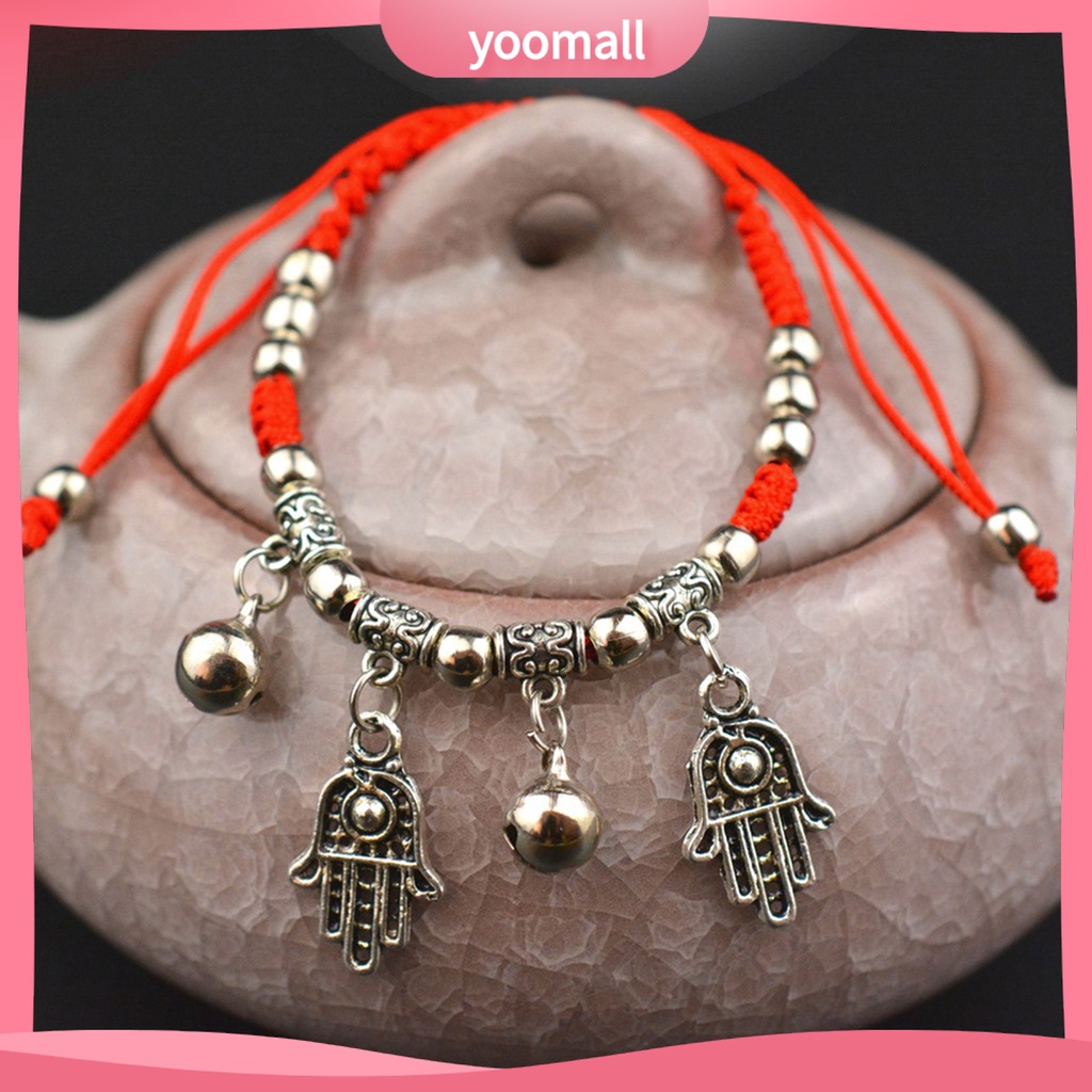 Vòng Đeo Tay Chuỗi Hạt Hình Bắp / Ngựa / Voi Bằng Cotton Thời Trang Năm Mới