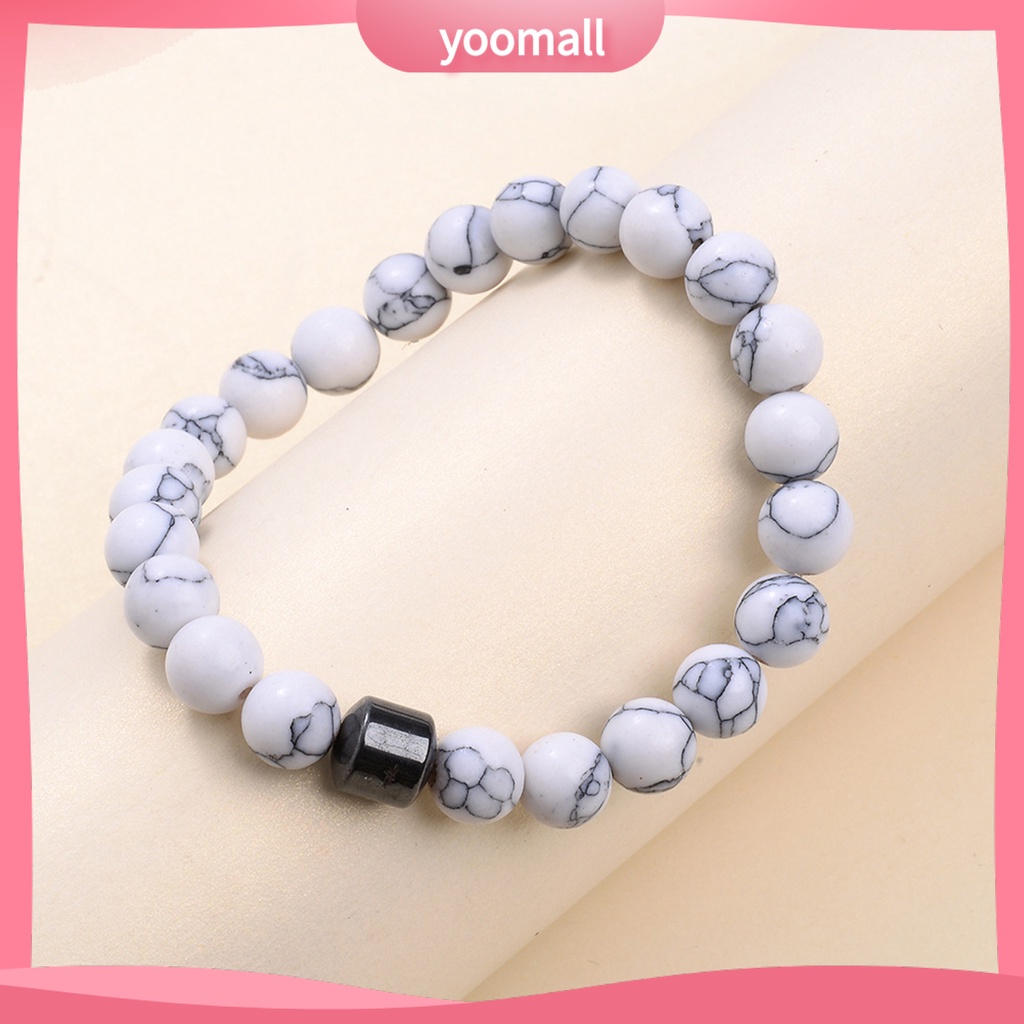 [YM] Vòng Tay Chuỗi Hạt Đá Mắt Hổ Tự Nhiên 8mm Co Giãn Dễ Phối Đồ Giảm Căng Thẳng