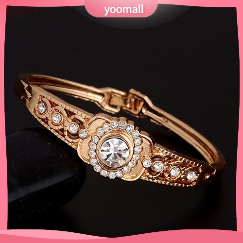 Vòng Tay Mạ Vàng Đính Đá Thời Trang Dành Cho Nữ