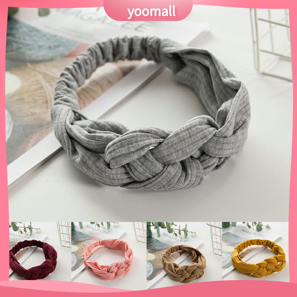 Băng Đô Thắt Nút Dùng Rửa Mặt / Trang Điểm Tiện Dụng