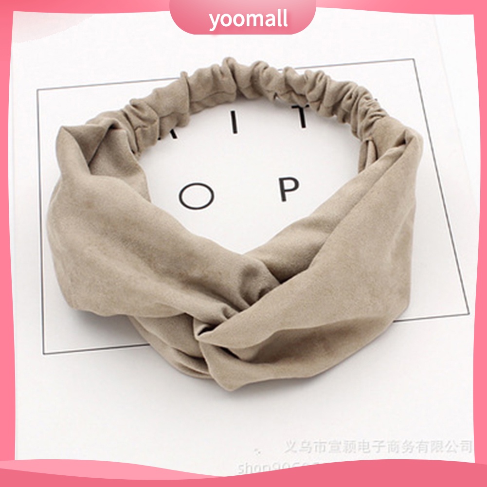 Băng Đô Cài Tóc Bằng Vải Màu Sắc Ngọt Ngào Cho Nữ