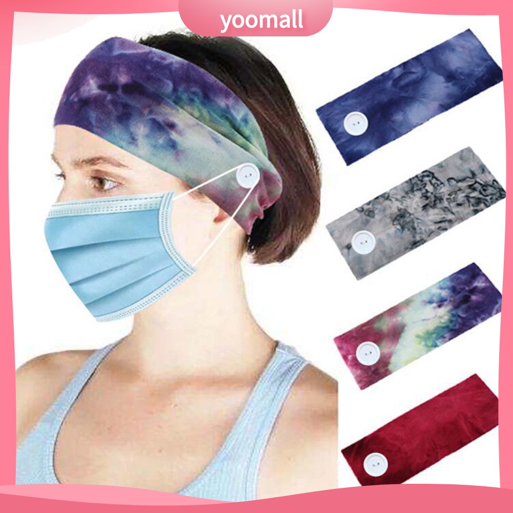 Set 2 Băng Đô Cài Tóc Bảo Vệ Tai Chống Mồ Hôi Chăm Sóc Sức Khỏe